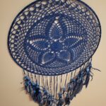 Mandala květ modrá